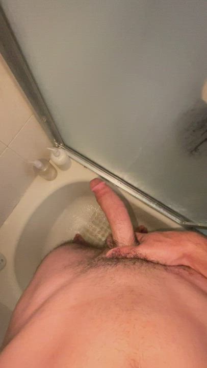 Big Dick Cock Worship Shower gif