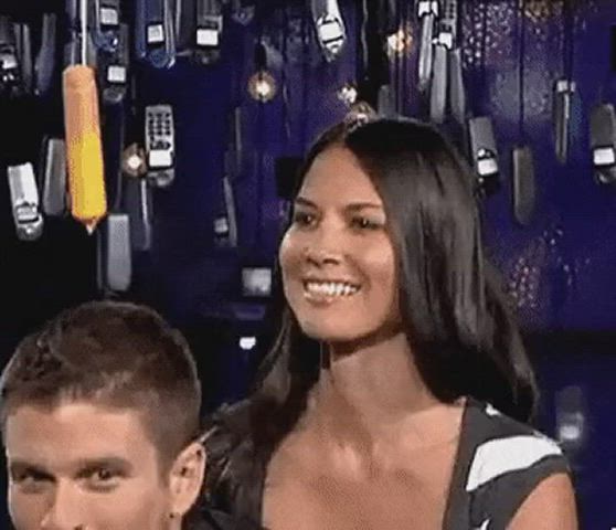 Olivia munn eating a weiner