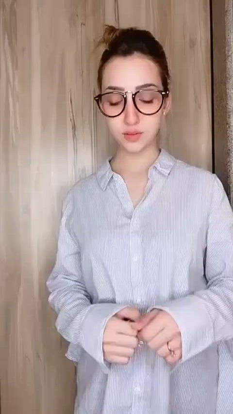 18 years old barely legal cute girls pretty sensual tease teen tiktok tits gif