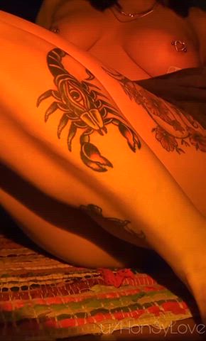 legs pussy tattoo goth-girls gif