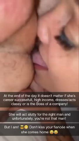 Even your classy, sucessful fiancée can be turned into a degrading slut.. it only