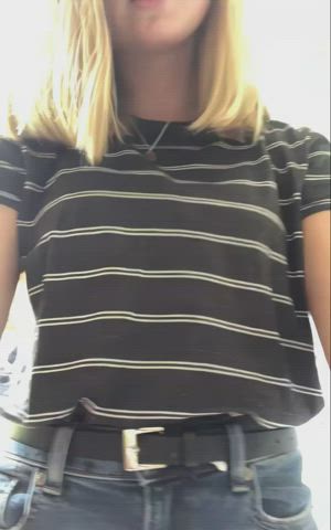 amateur blonde strip gif