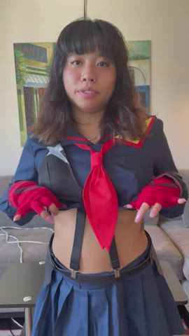 Half Japanese Latina cosplayer titty dropping