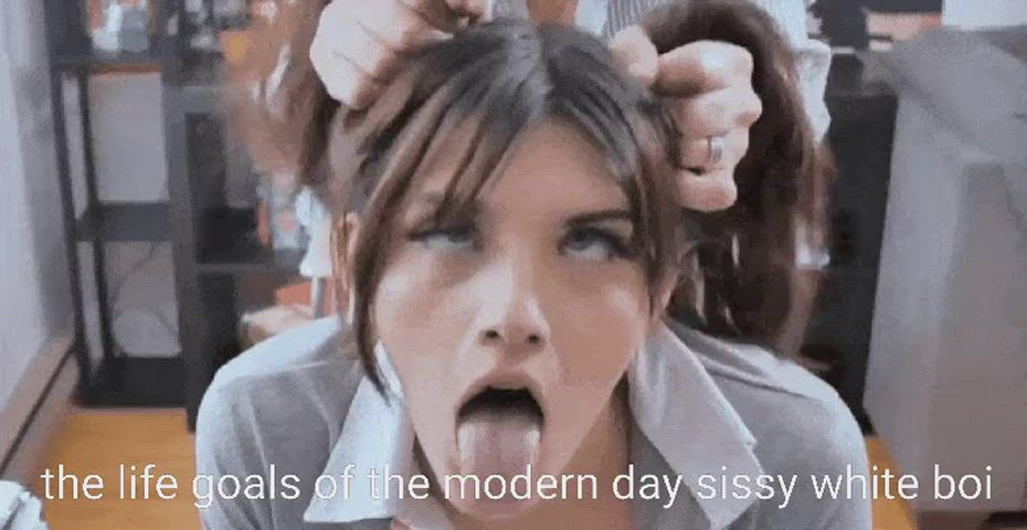 Brunette Doggystyle Schoolgirl gif