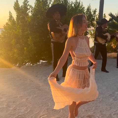 big tits dancing dress sydney sweeney gif