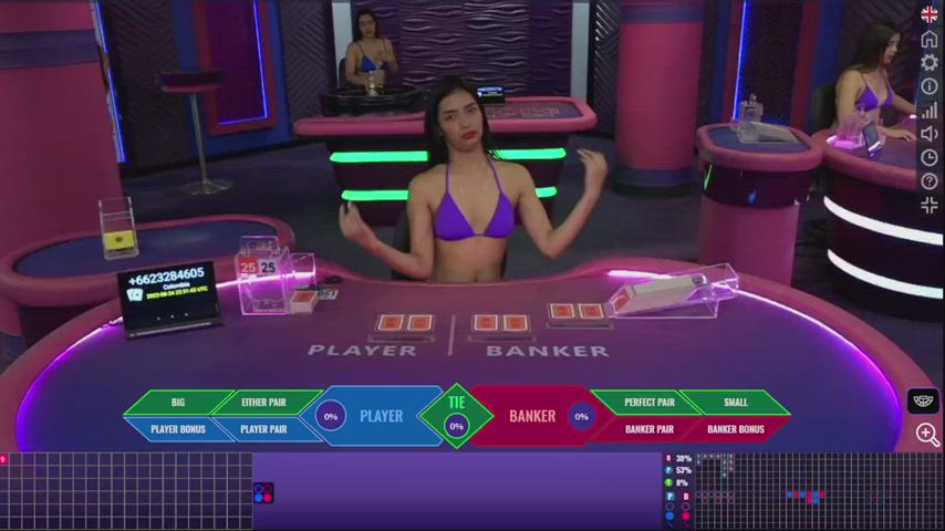 Sexy Live Bikini Dealers | Online Baccarat