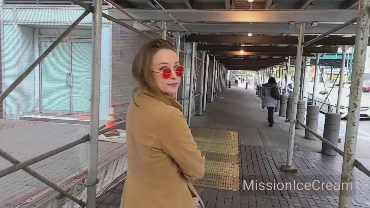 Thanksgiving her body in the streets of New York (Mission Ice Cream) [01:10]