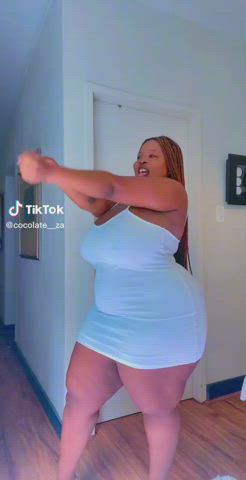 bbw big tits braless huge tits natural tits non-nude pokies saggy tits tiktok tits