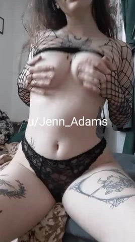 boobs brunette lingerie nsfw onlyfans petite tits goth-girls gif