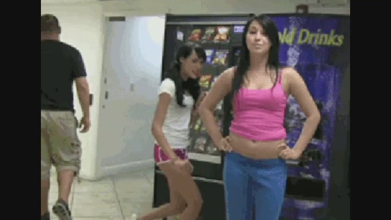 Girl Getting Pantsed