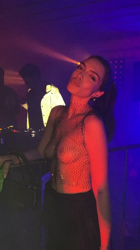 boobs nightclub see through clothing adorable-porn gif