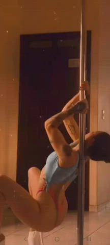 booty fitness high heels legs legs up pole dance seduction slow slow motion gif