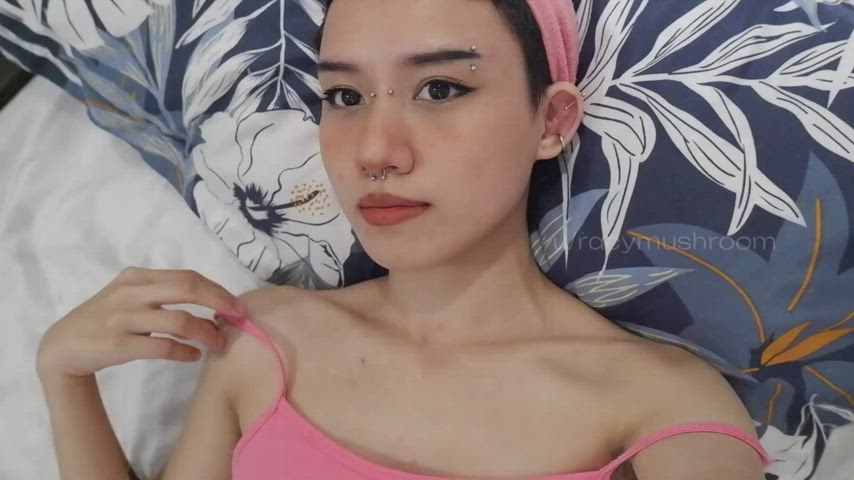 asian filipina nipples petite pierced pinay short hair skinny small tits gif