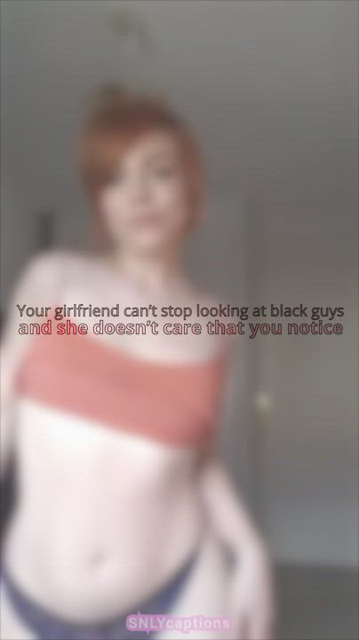 Caption Cheating Cuckold Dancing Girlfriend Hotwife Interracial Sharing gif