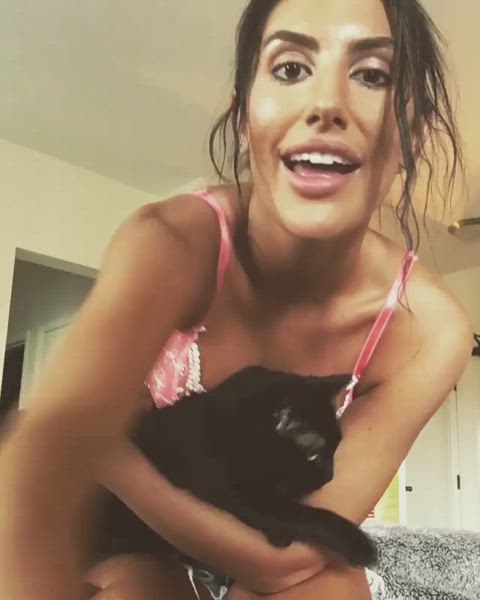 august ames catgirl homemade jean shorts gif