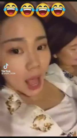 ahegao asian chinese funny porn japanese korean milf moaning selfie tiktok gif