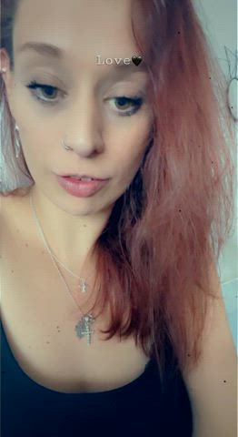 redhead selfie white girl gif