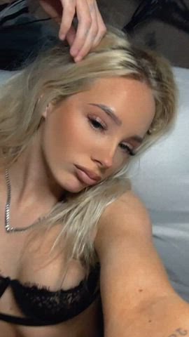 amateur blonde boobs lesbian lingerie natural tits onlyfans petite teen tiktok gif