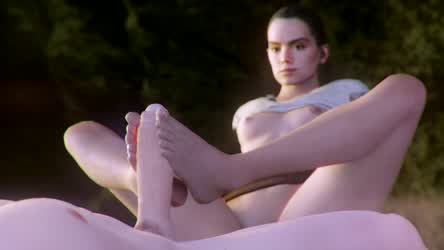 Rey Giving A Footjob (Unknown)