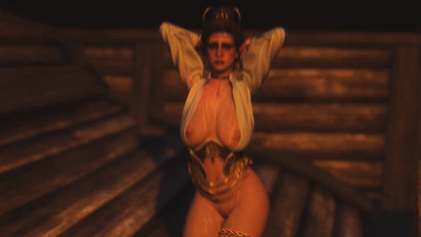 3d animation big tits boobs bouncing tits cum cum on tits dance elf fantasy rule-34