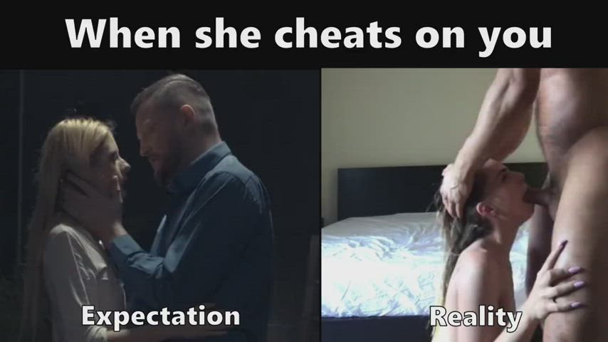 blowjob caption cheating cuckold gif