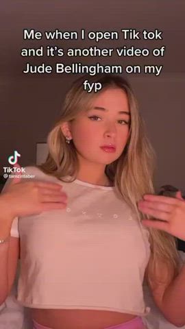 big tits blonde boobs bra tiktok tits gif