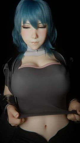 Byleth realistic titdrop (j9006) [Fire emblem]