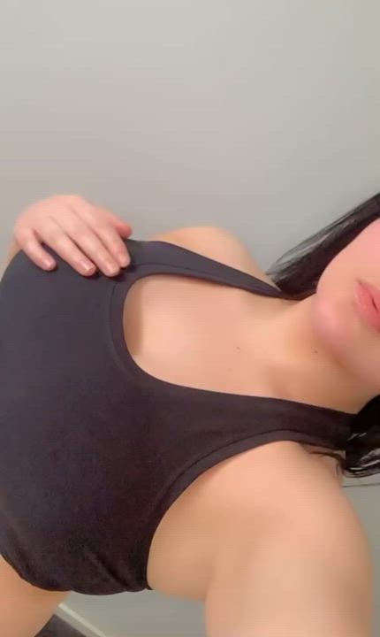 Dropping my big tits, want to play with them? [OC] ?