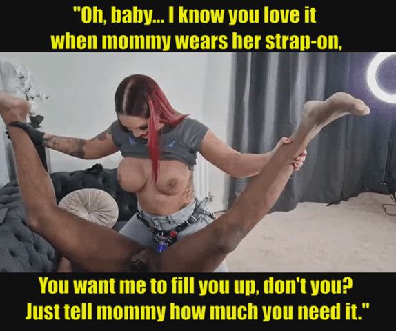 caption femdom mom pegging son gif