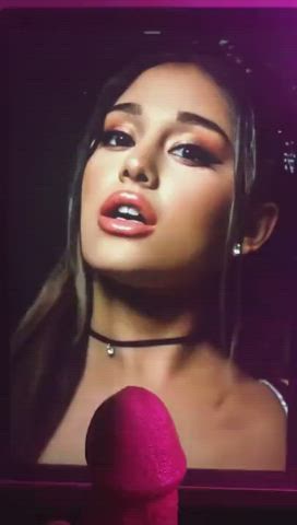 Ariana Grande Cum Tribute gif