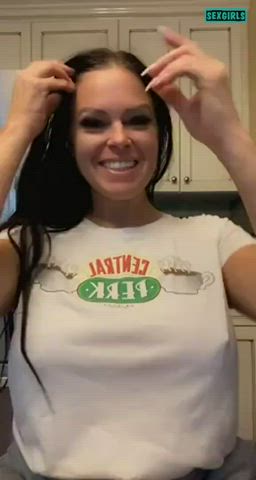 big tits bouncing tits milf gif