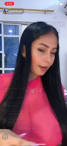 latina nipples nipslip sheer clothes tiktok tits gif