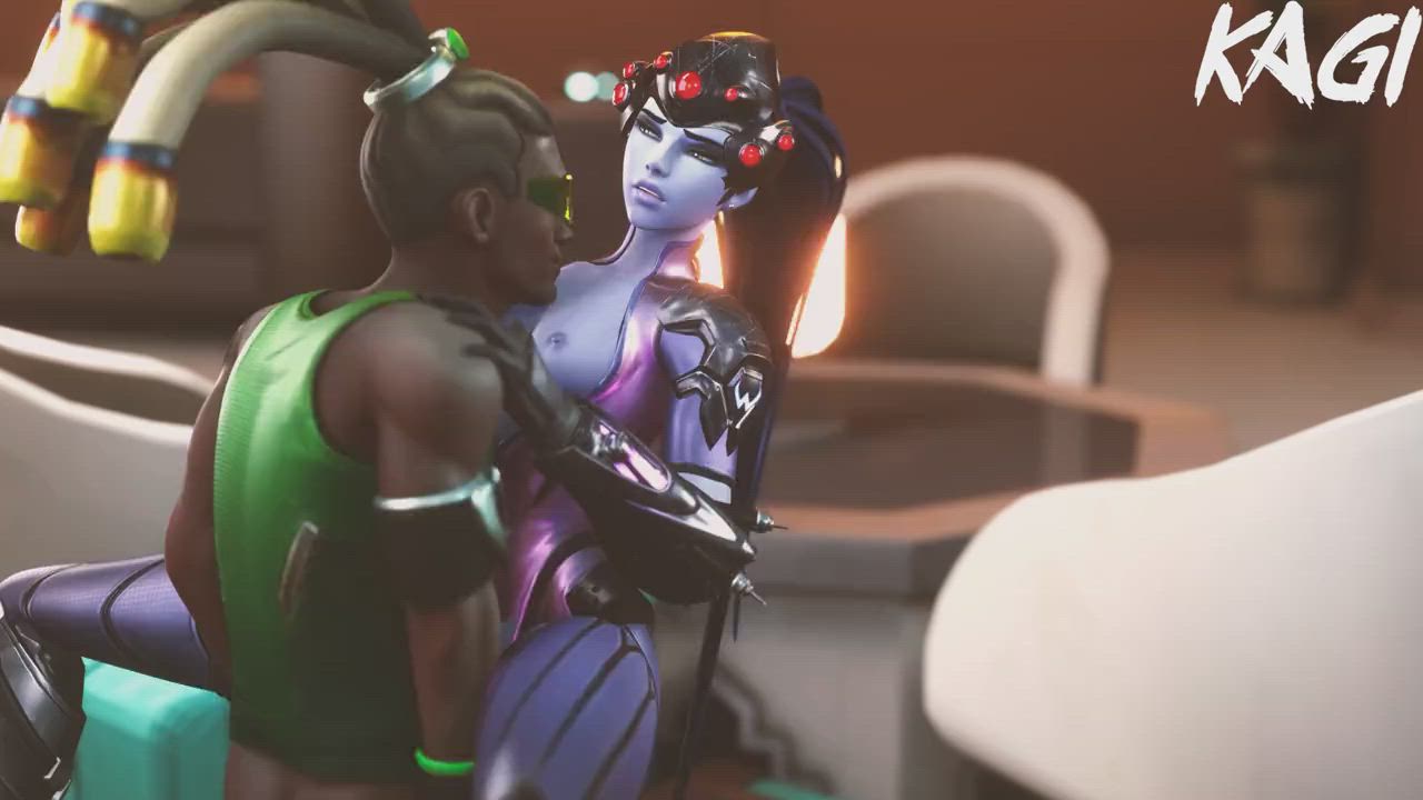 Widowmaker riding Lucio (Kagi) [Overwatch]