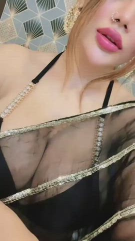 Big Tits Cleavage Indian gif