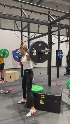 blonde legs workout gif