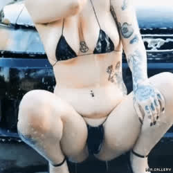 Bikini Car Sex Emo Goth Soapy gif