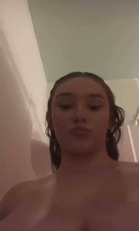 amateur big tits bouncing tits huge tits natural tits shower tits gif