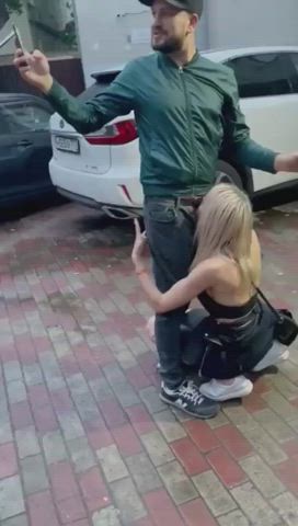 blowjob caught public gif