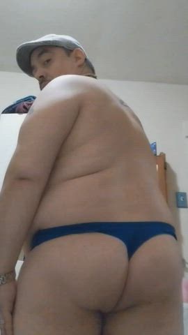 feeling cheeky today. I get to wear just a thong