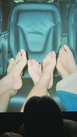 cum feet tribute gif