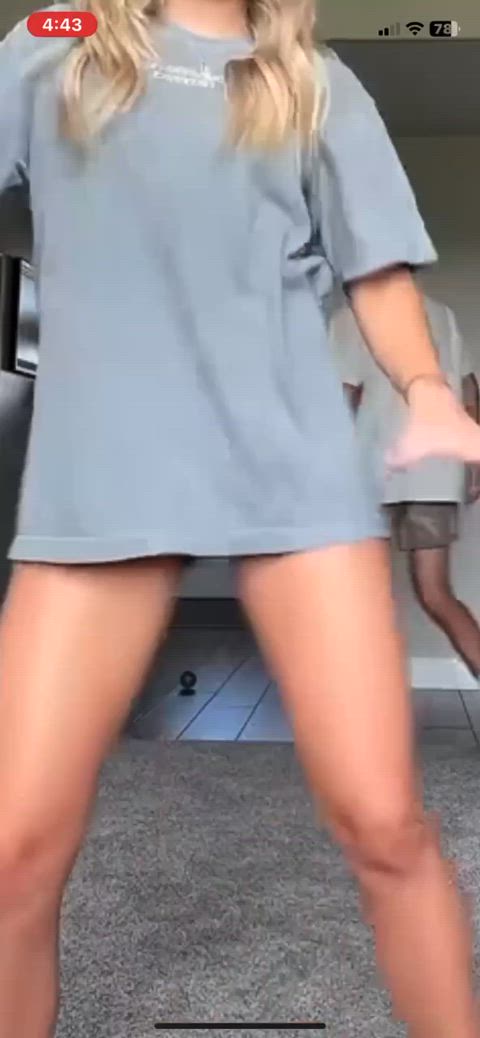 ass shaking blonde dancing slut gif