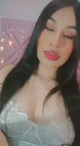 Latina Lingerie Lips Long Hair POV Pussy Sensual Sex Toy Toy gif