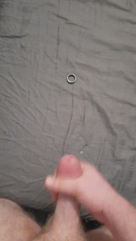 [29] top down view of me cuming on my ring