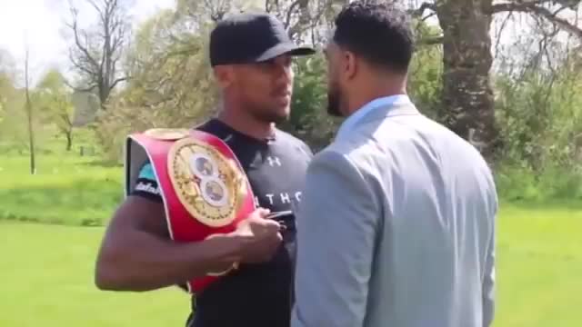 ANTHONY JOSHUA & OL BOY HE KNOCKED OUT FACIN' OFF