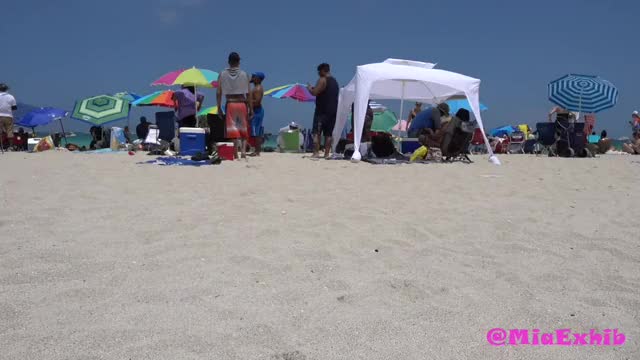 Topless on Miami Beach (before the virus outbreak, stay home!)