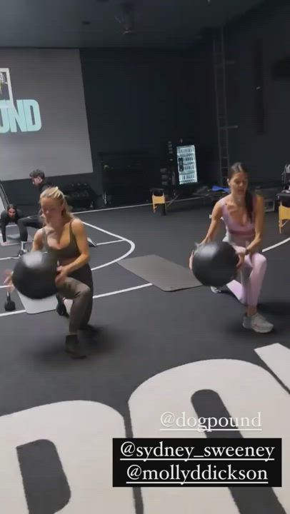 Spandex Sydney Sweeney Workout gif