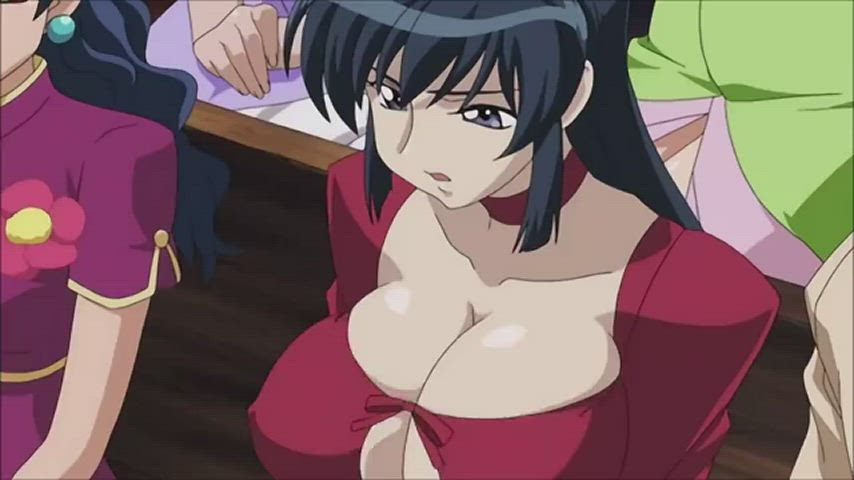 anime big tits jiggling object insertion gif