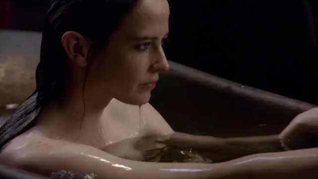 Eva Green - Camelot (2011, S1E7) - nude coming out of bath, being spied on (shorter
