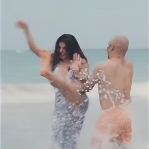 armpits beach bikini bollywood braless cleavage indian sri lankan gif