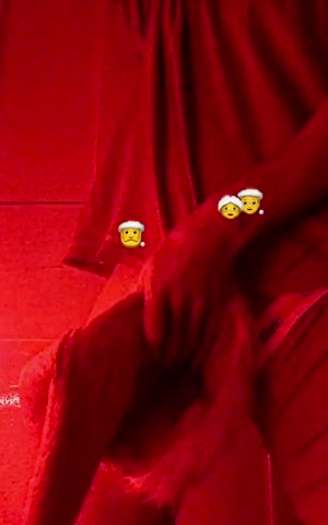 big balls big dick christmas male masturbation masturbating solo gif